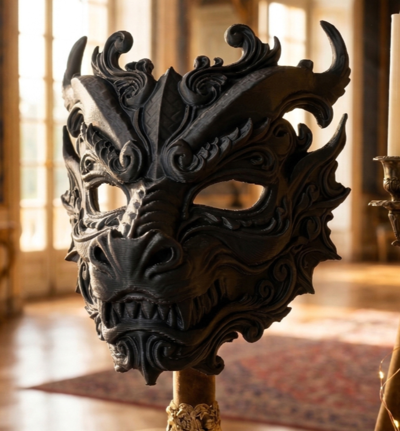 巴洛克龙面具 - 铁鳞皇冠