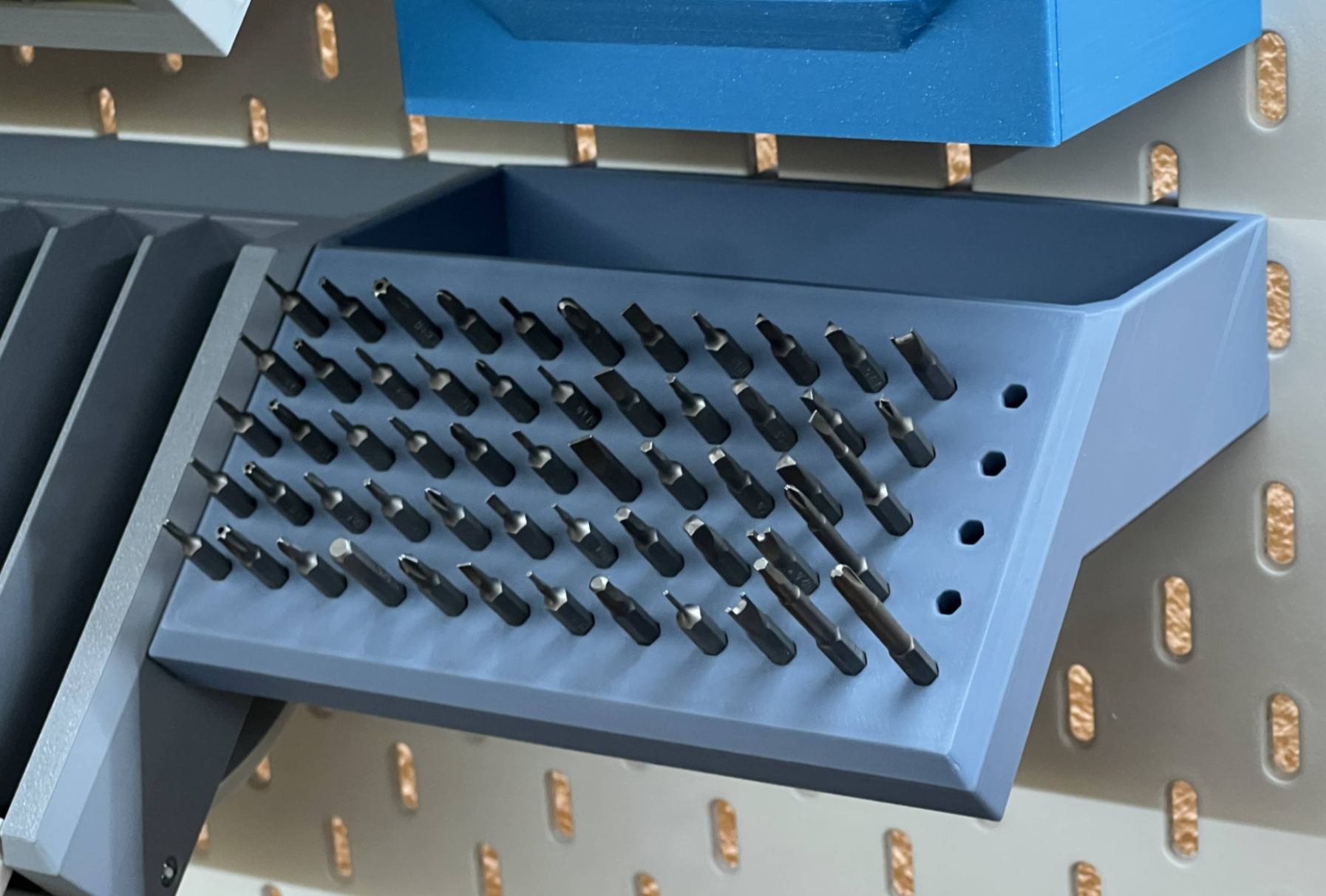 Microbit / 4mm 钻头支架适用于宜家Skadis洞洞板